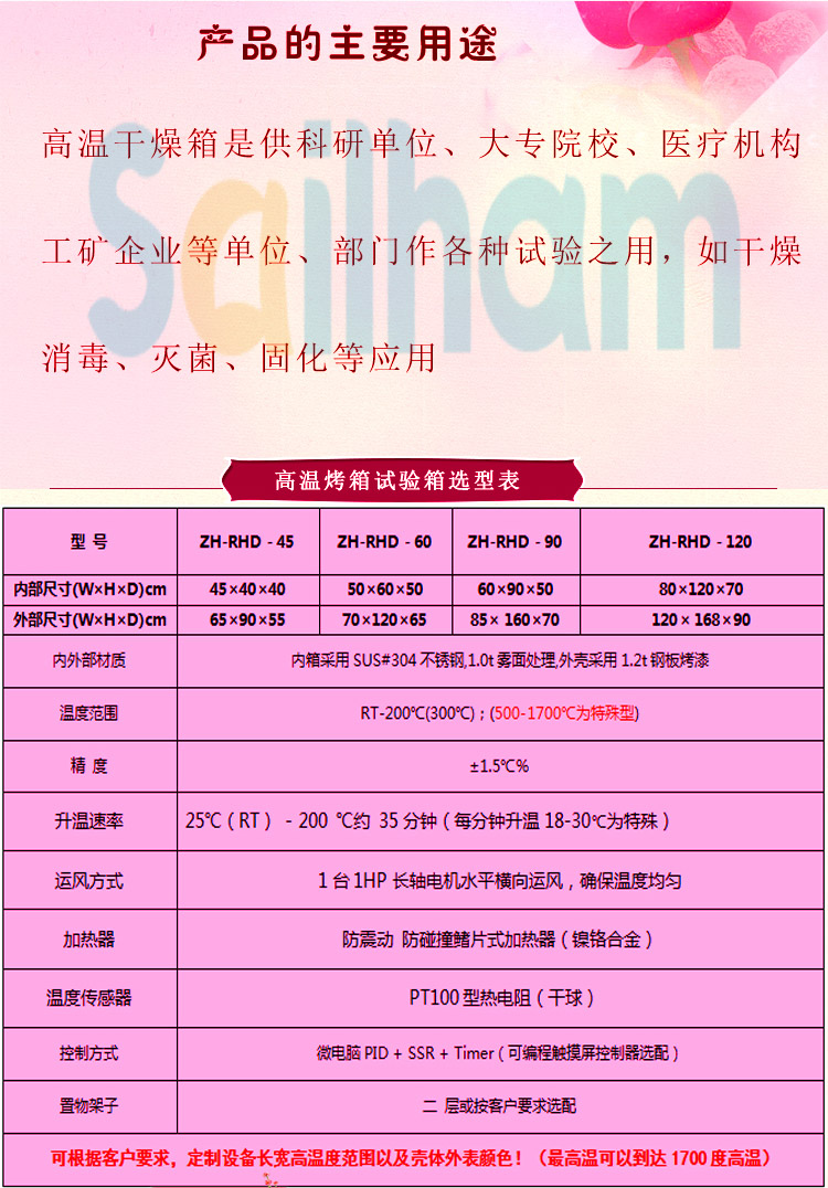 桌上型無風(fēng)循環(huán)試驗(yàn)箱主要用途